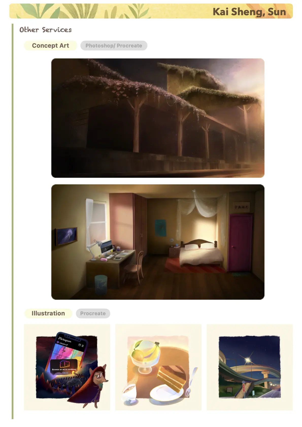 Portfolio page 4